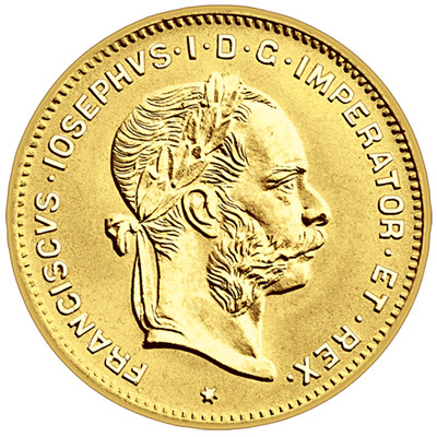 10 Austrian francs - 4 florins
