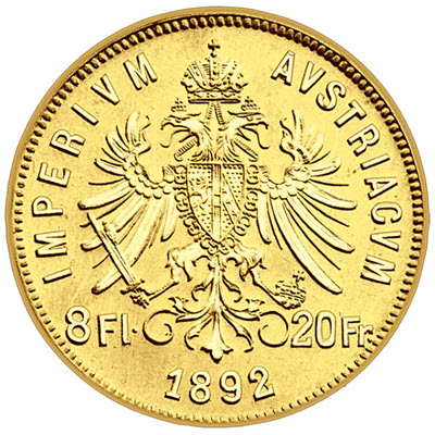 20 austrijskih franaka - 8 florina