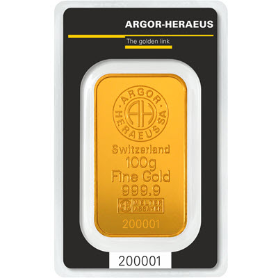 100g of gold | Argor-Heraeus