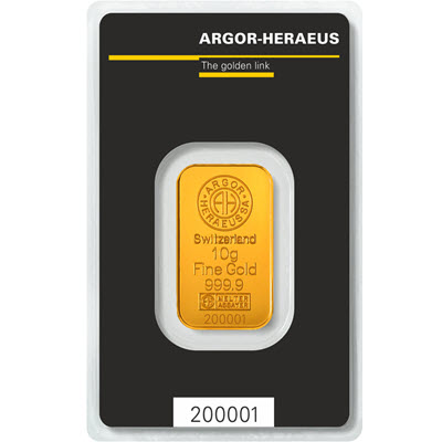 10g of gold | Argor-Heraeus