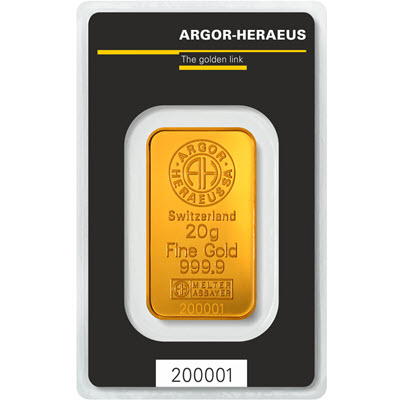 20g of gold | Argor-Heraeus