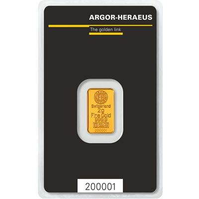 2g of gold | Argor-Heraeus