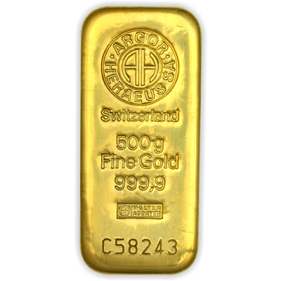500g of gold | Argor-Heraeus