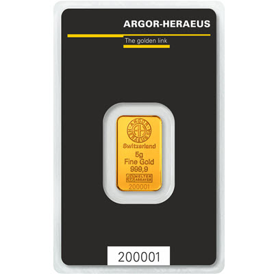 5g of gold | Argor-Heraeus