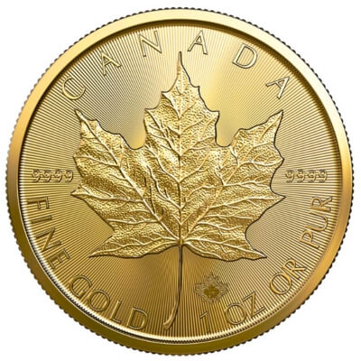 1 unca zlata - Kanadski javorov list