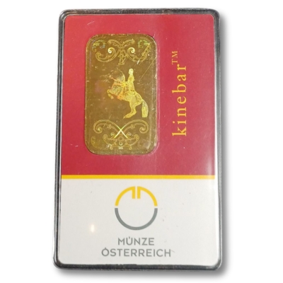 10g zlata - Kinebar | Münze Österreich