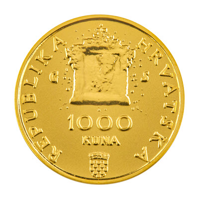 Zlatnik HRK 1000 - Sinjska alka + box (දැනට නොමැත)