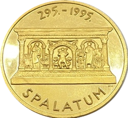 ඩයොක්ලෙටියන් මාලිගාවේ 1700 වැනි සංවත්සරය සහ නගරය ආරම්භ කිරීම Splita - HRK 1000 (Spalatum)