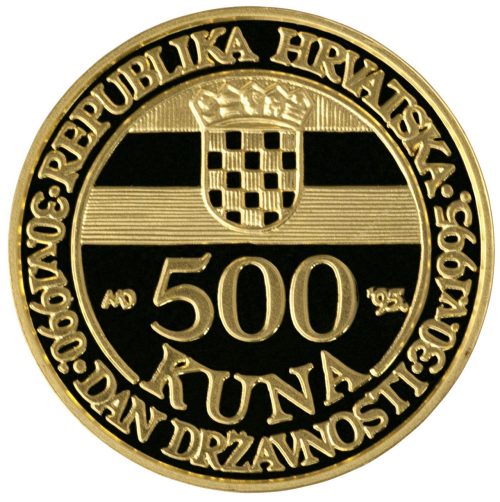 Zlatnik 500 kn - Dan državnosti 30. svibnja