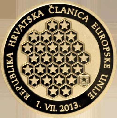 Republika Hrvatska članica Europske unije 1. VII. 2013. - 1000 kuna - Zlato