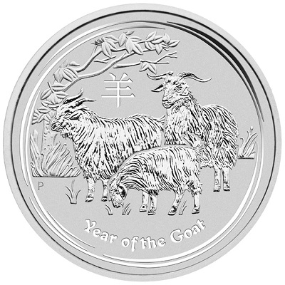 1 unca srebra - Godina koze (2015.)