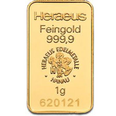 1g zlata | Heraeus