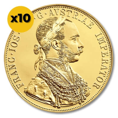 විශාල ducat Franz Jozef | කෑලි 10 ක්