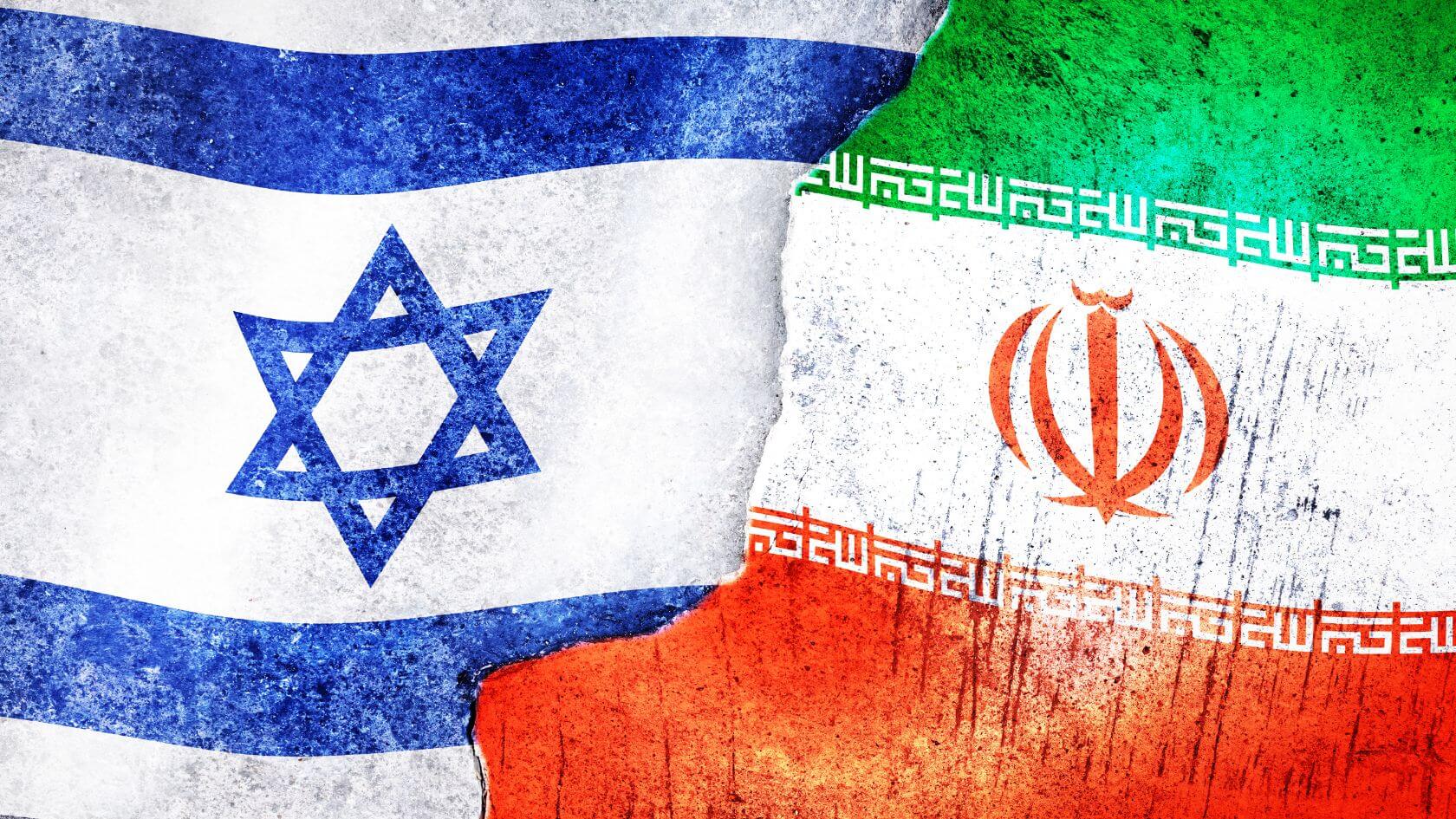 israel-iran-flags