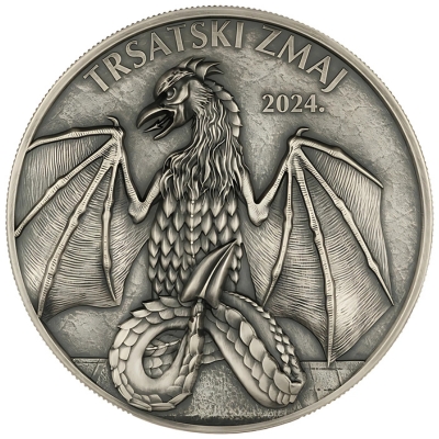 2 unce srebra | Trsatski zmaj + kutija