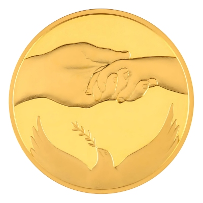 Zlatna medalja Dar života 1/8 unce + kutija