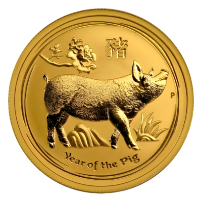 1/4 unce zlata | Lunarni kalendar (Godina Svinje 2019.)
