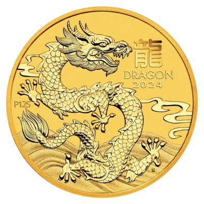 1/20 unce zlata | Lunarni kalendar (Godina Zmaja 2024.)