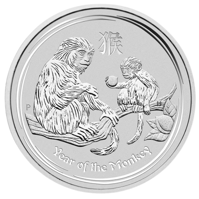 1 unca srebra - Godina majmuna (2016.)