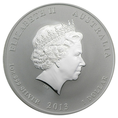 1 unca srebra - Godina zmije (2013.)