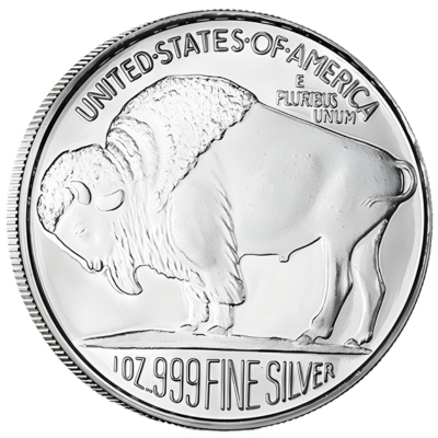 1 unca srebra - Američki bizon